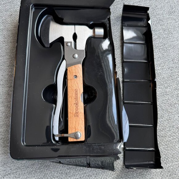 Brookstone 14 In 1 Compact Tool & Hatchet Camping Outdoor - Picture 3 of 4